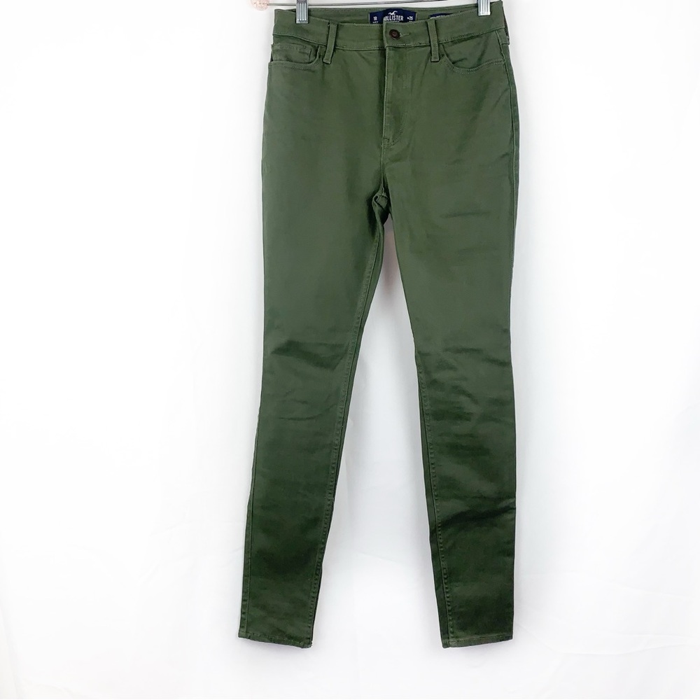 Hollister Olive Green High Rise Super Skinny Pants